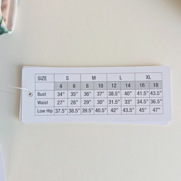 Jantzen Rose Print Front Lacing Back Tie Swimsuit - Picture 7 of 8